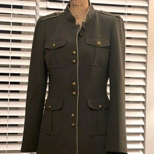 WHBM Military Style Olive Jacket, Size M (6-8)